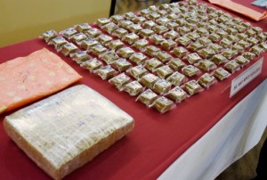 SHAH ALAM 26 November 2015. Bahan dadah jenis ganja dan syabu yang dirampas pada sidang media di Ibu Pejabat Polis Kontinjen (IPK) Selangor, Shah Alam. STR/Shazreen Zamzuri