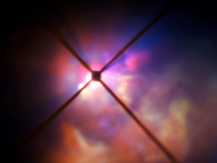 VLT image of the surroundings of VY Canis Majoris seen with SPHERE
