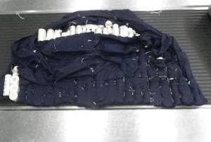 The tailor-made vest concealing the suspected work