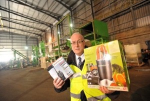 PICTURE MATT SHORT STORY PRESS RELEASE
   Unsafe goods get dispossed of in a crusher in Melton by traiding standards.
Keith Regan, Trading standards operations manager.