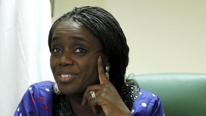 Nigeria's Finance Minister Kemi Adeosun speaks after the inauguration of the Efficiency Unit during an exclusive interview with Reuters in Abuja, Nigeria, November 30, 2015.   REUTERS/Afolabi Sotunde