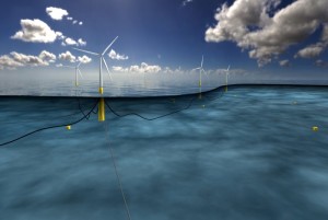 Statoil har tatt endelig investeringsbeslutning om å bygge verdens første flytende vindpark: Hywind pilotpark utenfor kysten av Peterhead i Aberdeenshire, Skottland.