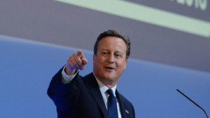David Cameron speaking at an anti-corruption summit