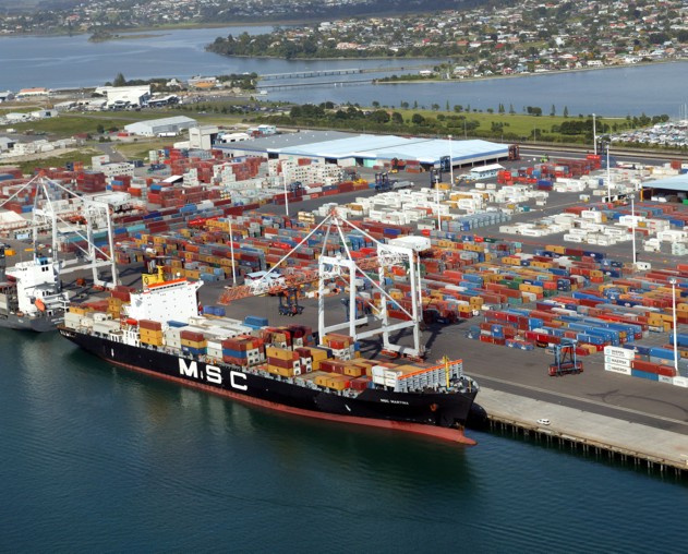 the Port of Tauranga
New Zealand's biggest export port operator H1 profit rises 8.5%