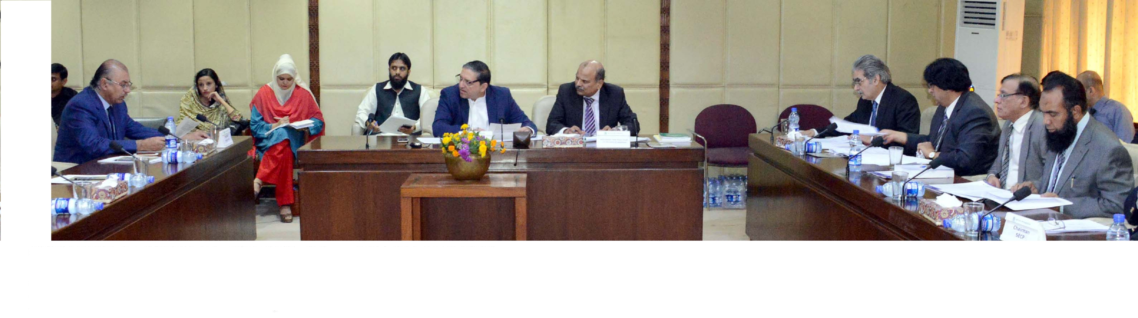 SENATOR SALEEM MANDVIWALLA, CHAIRMAN SENATE STANDING COMMITTEE ON FINANCE, REVENUE, ECONOMIC AFFAIRS, STATISTICS AND PRIVATIZATION PRESIDING OVER A MEETING OF THE COMMITTEE AT PARLIAMENT HOUSE ISLAMABAD ON AUGUST 23, 2017.