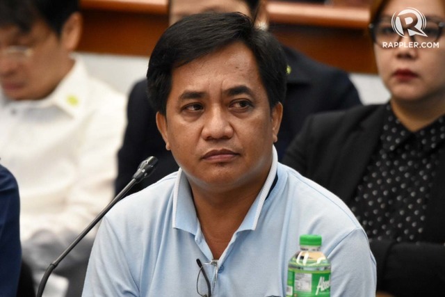 SHABU SHIPMENT. Customs intelligence agent Jaime Guban, who was cited with contempt by Sen. Gordon in the previous senate inquiry. September 19, 2018. Photo by Angie de Silva/Rappler