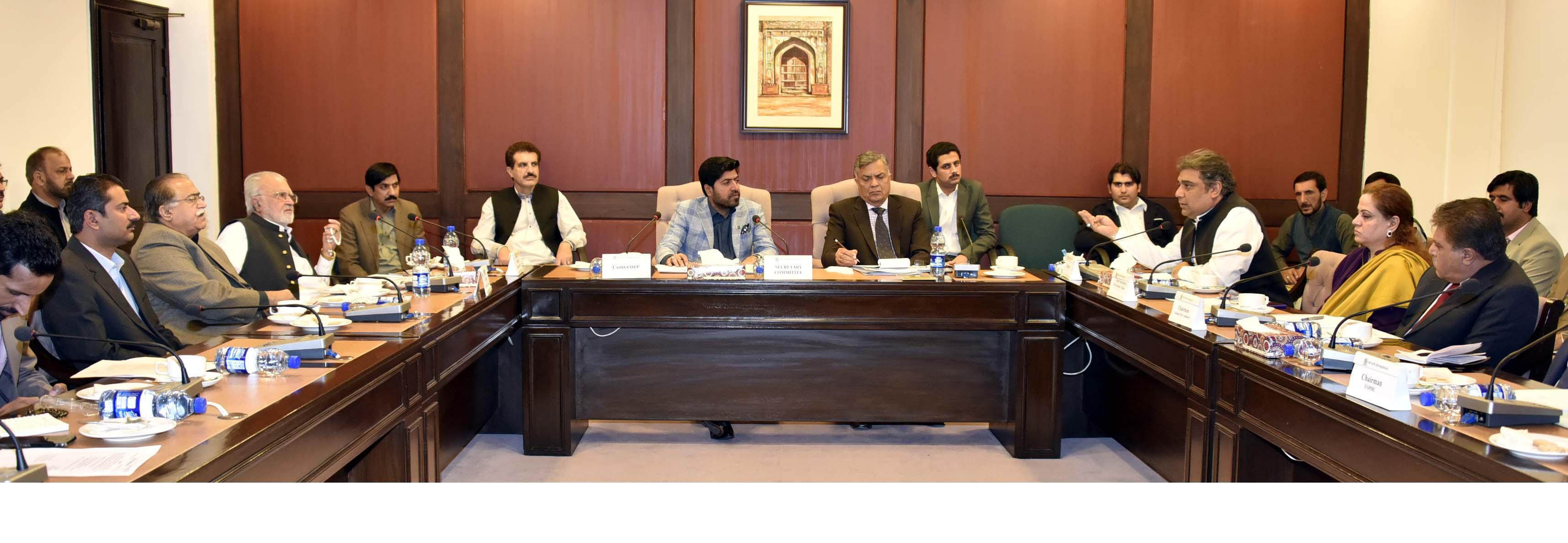 SENATOR KAUDA BABAR, CONVENER SUB-COMMITTEE OF THE SENATE STANDING COMMITTEE ON MARITIME AFFAIRS PRESIDING OVER A MEETING OF THE COMMITTEE AT PAKISTAN INSTITUTE OF PARLIAMENTARY SERVICES (PIPS),  ISLAMABAD ON NOVEMBER 14, 2018.