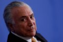 FILE PHOTO: Brazil's President Michel Temer reacts during a Solemnity of Delivery of the National Order of Scientific Merit, at the Planalto Palace, in Brasilia, Brazil October 17, 2018. REUTERS/Adriano Machado