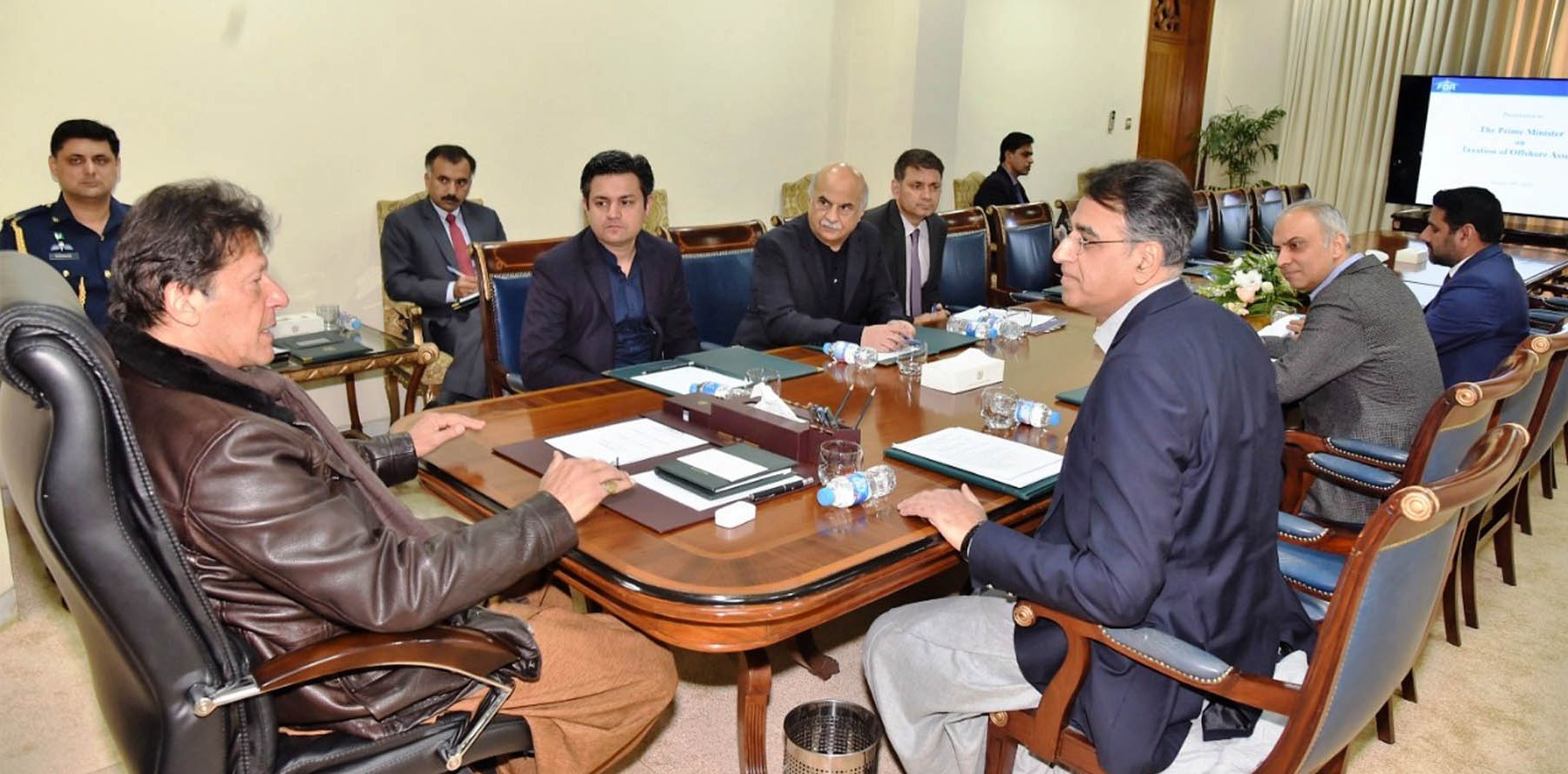 Prime Minister Imran Khan chairs meeting on FBR Reforms at PM's Office Islamabad on 30th January, 2019