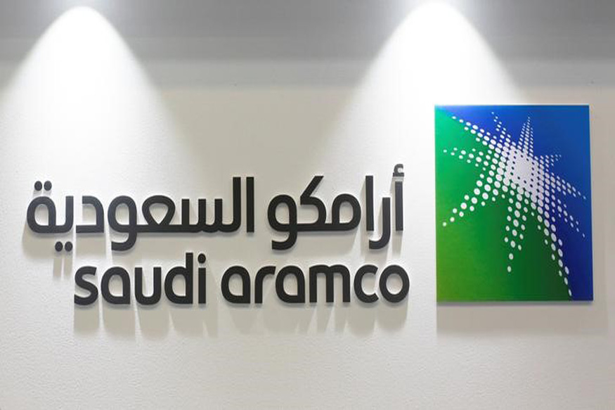 Logo of Saudi Aramco is seen at the 20th Middle East Oil & Gas Show and Conference (MOES 2017) in Manama, Bahrain, March 7, 2017. REUTERS/Hamad I Mohammed/Files