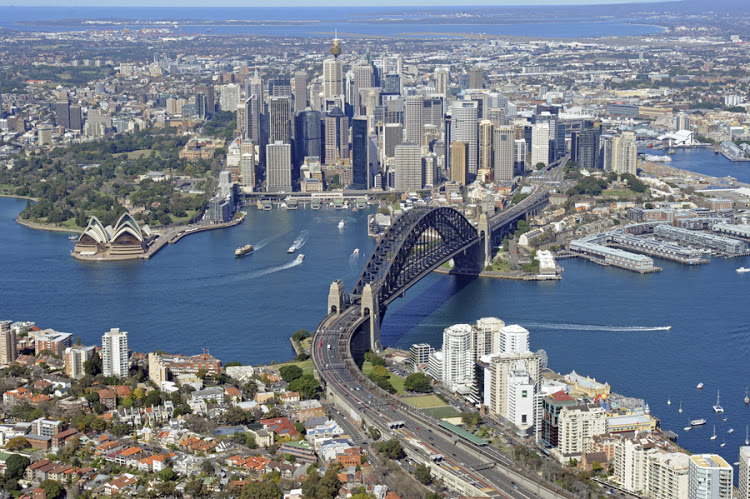 Aerial Photo of Sydney City