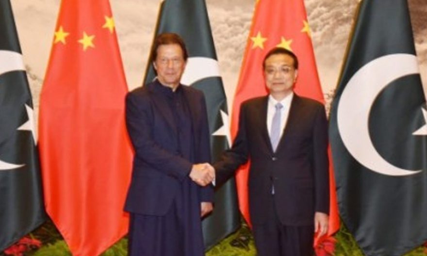 Chinese Premier Li Keqiang receives Prime Minister Imran Khan at Great Hall of the people in Beijing on 8th October, 2019