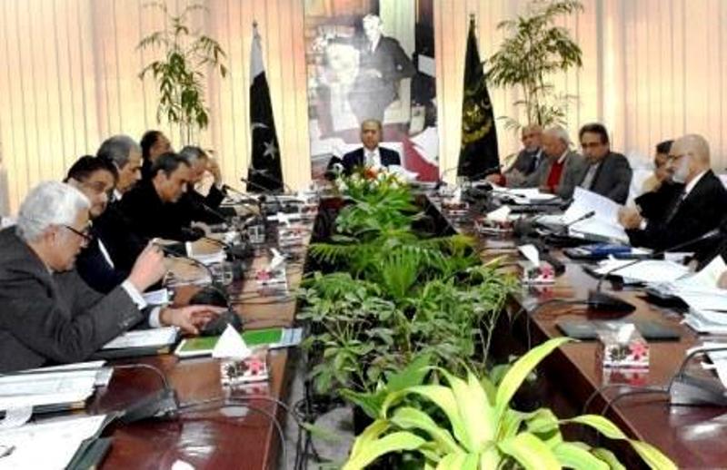 ADVISER TO THE PRIME MINISTER ON FINANCE AND REVENUE, DR. ABDUL HAFEEZ SHAIKH CHAIRS MEETING OF THE ECONOMIC COORDINATION COMMITTEE (ECC) OF THE CABINET IN ISLAMABAD ON JANUARY 08, 2020.