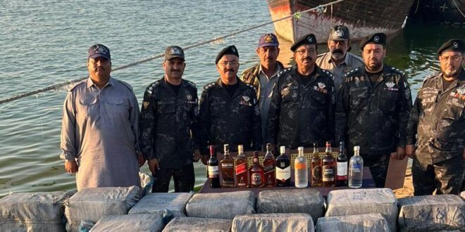 Gwadar Customs, Pakistan Navy foil bid to smuggle foreign origin liquor worth Rs61.36m
