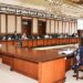 APP23-100523
MULTAN: May 10 – Federal Minister for Finance and Revenue Senator Mohammad Ishaq Dar chaired the meeting of the Economic Coordination Committee (ECC) of the Cabinet. APP/MAF/ABB/ZID