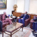 APP56-200324
ISLAMABAD: March 20 - EU Ambassador Riina Kionka calls on Pakistan's Federal Minister for Commerce, Jam Kamal Khan, and congratulates him for assuming the portfolio of Ministry of Commerce. APP/ABB