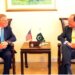 Islamabad: March 19, 2024: Federal Minister for Finance and Revenue, Mr. Muhammad Aurangzeb was called on by H.E. Mr. Donald Blome, Ambassador of the United States of America & discussed matters of mutual interest, economic & financial relations between the two countries & collaborative efforts in various sectors.