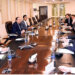APP71-220524
ISLAMABAD: May 22 – A delegation of representatives from Aerated Beverage Industry led by President of Lotte Akhtar Beverages, Ghazi Akhtar, calls on Federal Minister for Finance and Revenue, Senator Muhammad Aurangzeb at Finance Division. Turkish Ambassador to Pakistan, Dr. Mehmet Pacaci also joined the meeting. APP/ABB