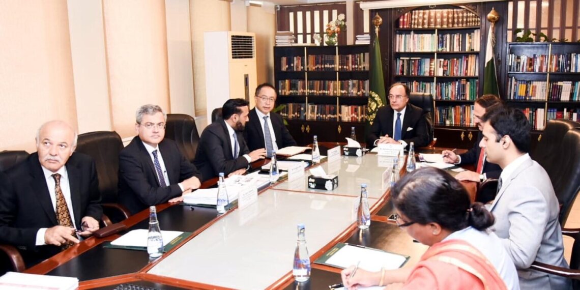 Federal Minister for Finance & Revenue, Muhammad Aurangzeb in a meeting with the Representatives from Toyota Motor Corporation (TMC) and Pakistan Association of Automotive Parts & Accessories Manufacturers (PAAPAM) in Islamabad on 23rd May, 2024.