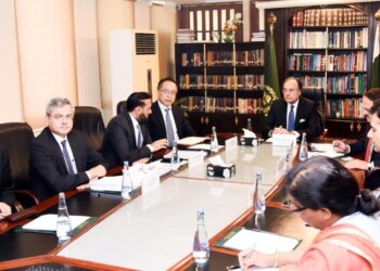 Federal Minister for Finance & Revenue, Muhammad Aurangzeb in a meeting with the Representatives from Toyota Motor Corporation (TMC) and Pakistan Association of Automotive Parts & Accessories Manufacturers (PAAPAM) in Islamabad on 23rd May, 2024.