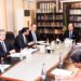 Federal Minister for Finance & Revenue, Muhammad Aurangzeb in a meeting with the Representatives from Toyota Motor Corporation (TMC) and Pakistan Association of Automotive Parts & Accessories Manufacturers (PAAPAM) in Islamabad on 23rd May, 2024.
