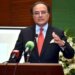 APP10-290324
KARACHI: March 29 - Federal Minister for Finance & Revenue, Muhammad Aurangzeb stresses the significance of a robust financial market at the Gong Ceremony, Pakistan Stock Exchange. Emphasizing its role in driving economic growth and attracting investments. APP/MAF/TZD/ABB