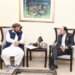 Federal Minister for Finance and Revenue, Muhammad Aurangzeb in a meeting with Chief Minister of Gilgit-Baltistan Mr. Gulbar Khan in Islamabad on 3rd June, 2024.