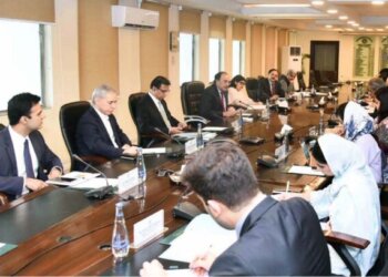 APP34-230724
ISLAMABAD: July 23 - Federal Minister for Finance & Revenue Senator Muhammad Aurangzeb in a virtual meeting with the Representatives from Moody's Ratings. APP/MAF/TZD/FHA