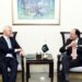 Federal Minister for Finance & Revenue Senator Muhammad Aurangzeb in a meeting with Group Chief Executive of Standard Chartered Bank PLC Mr. Bill Winters in Islamabad on 3rd July, 2024.