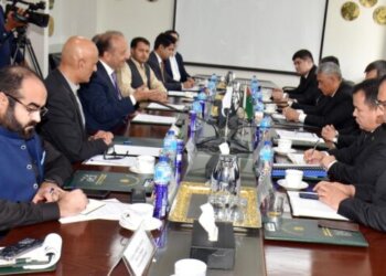 Federal Minister for Petroleum, Dr. Musadik Malik held a meeting with the Deputy Chairman of the Cabinet of Ministers and Minister of Foreign Affairs of Turkmenistan, Mr. Rashid Meredov in Islamabad on July 24, 2024.