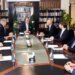 Federal Minister for Finance and Revenue, Senator Muhammad Aurangzeb in a meeting with the delegations from PARCO and Gunvor Group in Islamabad on 5th August, 2024.