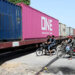 APP15-140924
HYDERABAD: September 14 – Motorcyclist waiting for crossing a freight train at Makki Shah Railway Crossing. APP/AKS/IQJ/ABB