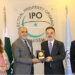 APP32-030125
ISLAMABAD: January 03 - Chairperson Ambassador (R) Farukh Amil presenting shield to Turkish Ambassador H.E Irfan Neziroglu during his visit at the IPO Headquarters. APP/SMR/ABB/FHA
