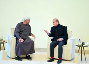 Prime Minister Muhammad Shehbaz Sharif meets the President of U.A.E., His Highness Sheikh Mohammad bin Zayed Al Nahyan, in Rahim Yar Khan, on January 5 2025.