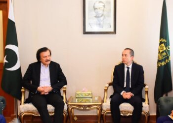 Special Assistant to Prime minister Haroon Akhtar khan called on a meeting with CEO of Suzuki, Hiroshi Kawamura in Islamabad on March 18, 2025.