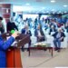 Deputy Prime Minister and Foreign Minister, Senator Mohammad Ishaq Dar delivers remarks as Chief Guest,at the groundbreaking ceremony of the Competition Commission of Pakistans new headquarters, in Islamabad on March 4, 2025.