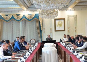 Prime Minister Muhammad Shehbaz Sharif met with a delegation of renowned businessmen in Islamabad on 14 March 2025.