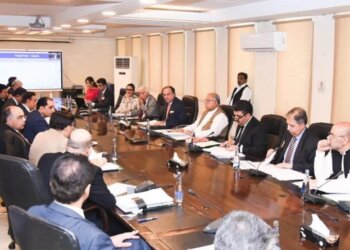 Federal Minister for Finance & Revenue Muhammad Aurangzeb chairing a meeting of the Cabinet Committee on State-Owned Enterprises (CCoSOEs) in Islamabad on 20th June, 2024.
